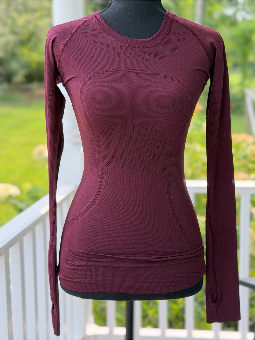 lululemon Swiftly Tech Long Sleeve Crew 1.0 Deep Ruby Size 2